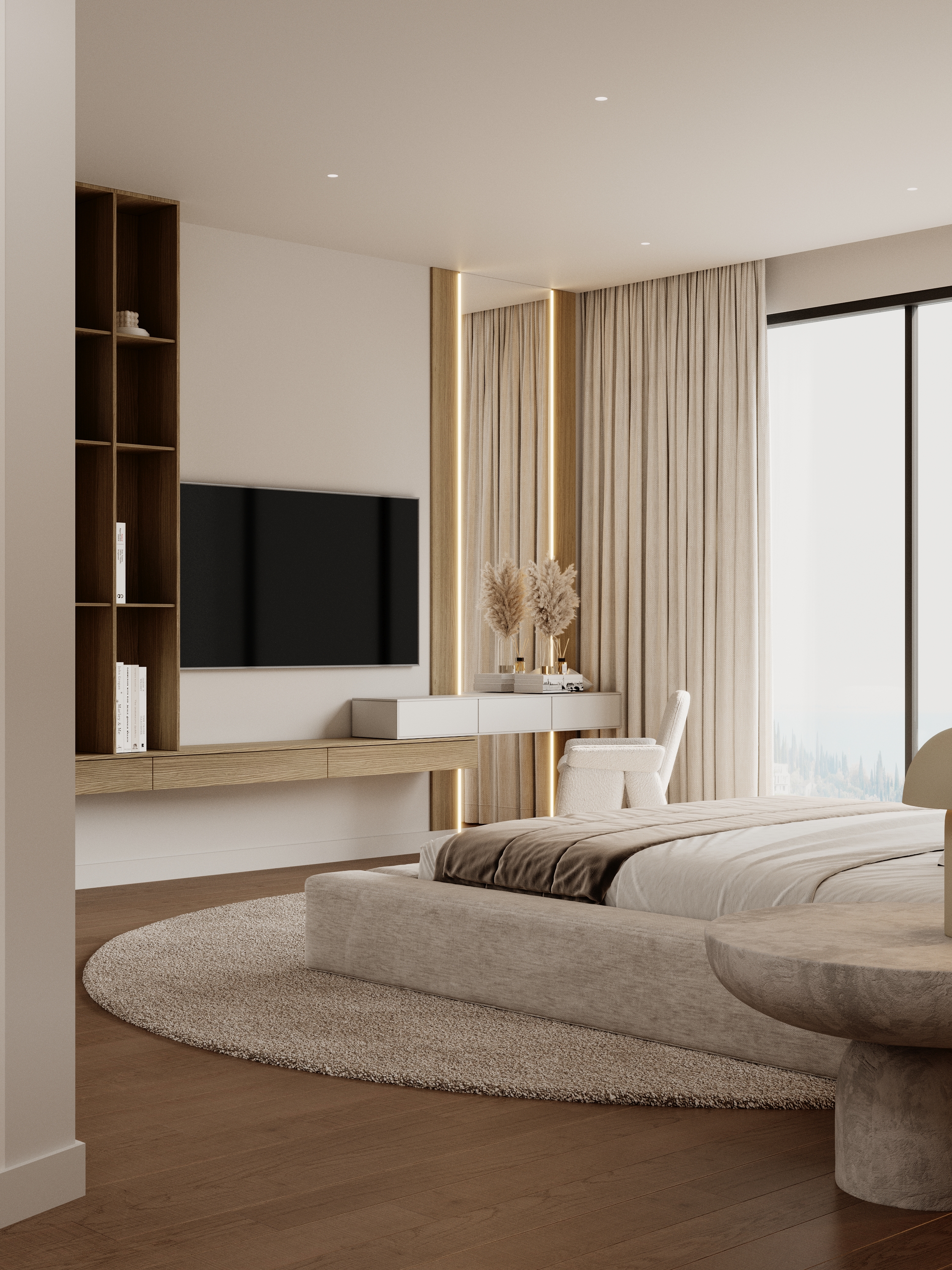 Secondary bedroom alternate view at Benbow Road West Vancouver by Eurohouse Studio