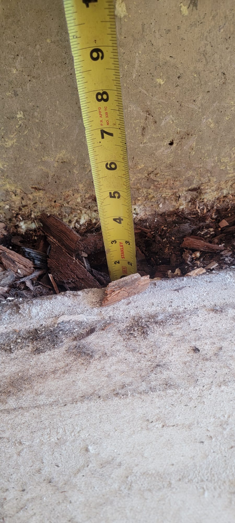 Rotted framing from burst pipe — structural replacement required