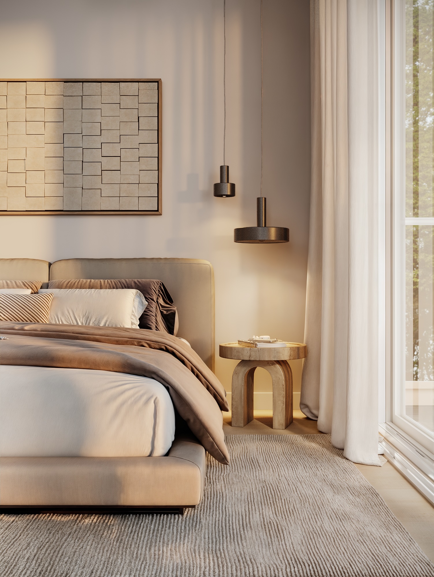 Second bedroom at Lawson West Vancouver by Eurohouse Studio