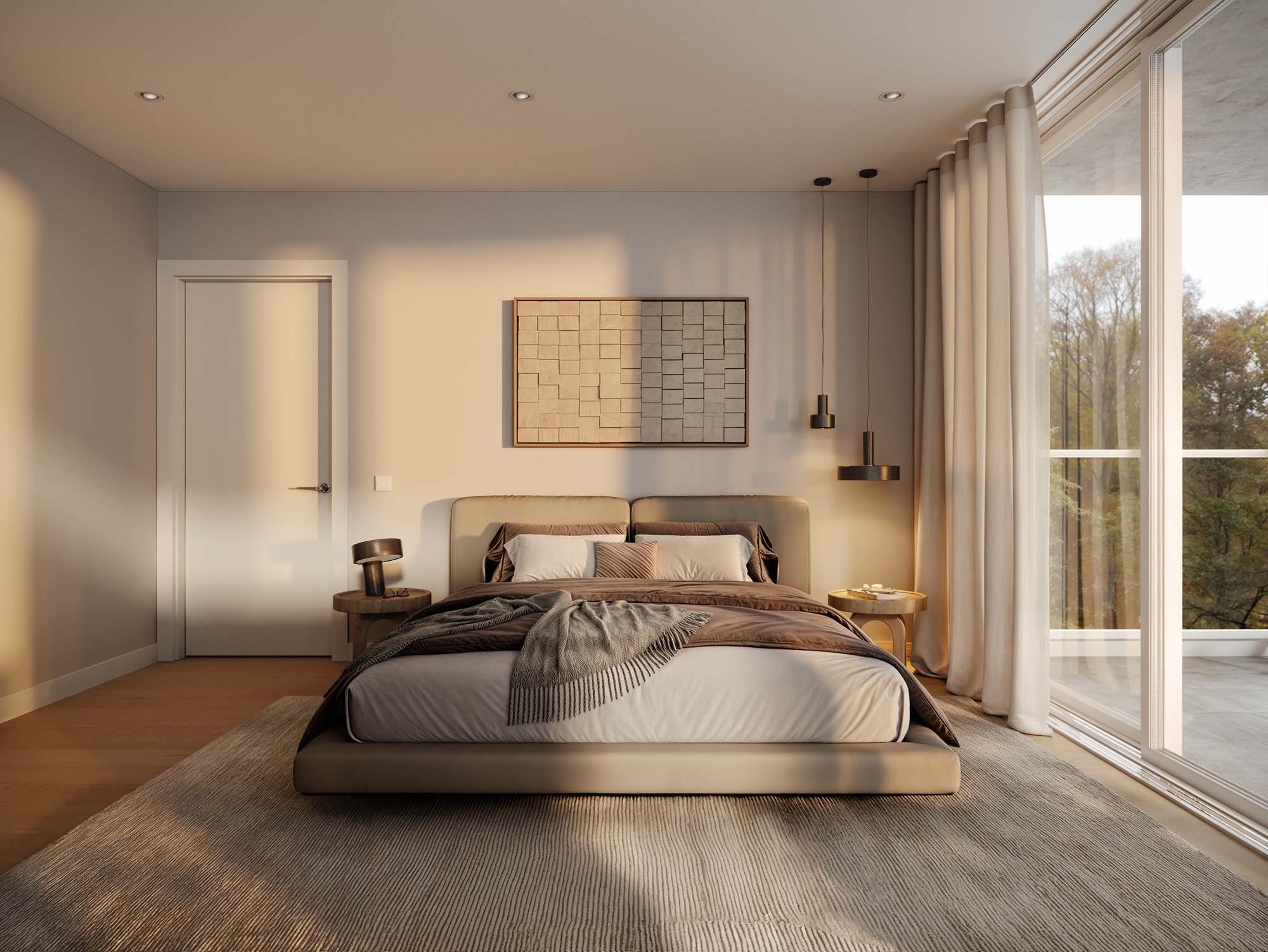 Fifth bedroom at Lawson West Vancouver by Eurohouse Studio