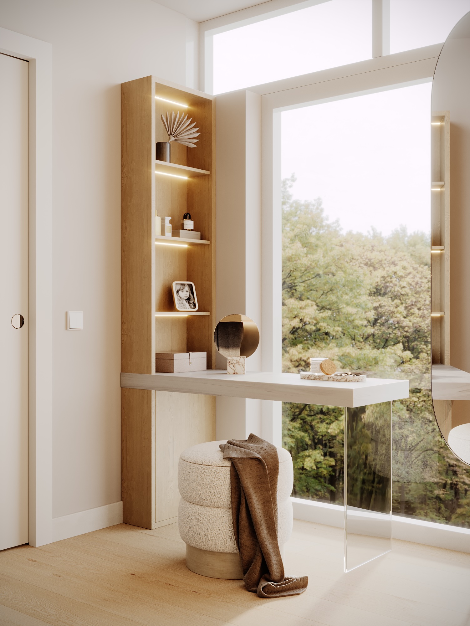 Walk-in closet second view at Lawson West Vancouver by Eurohouse Studio