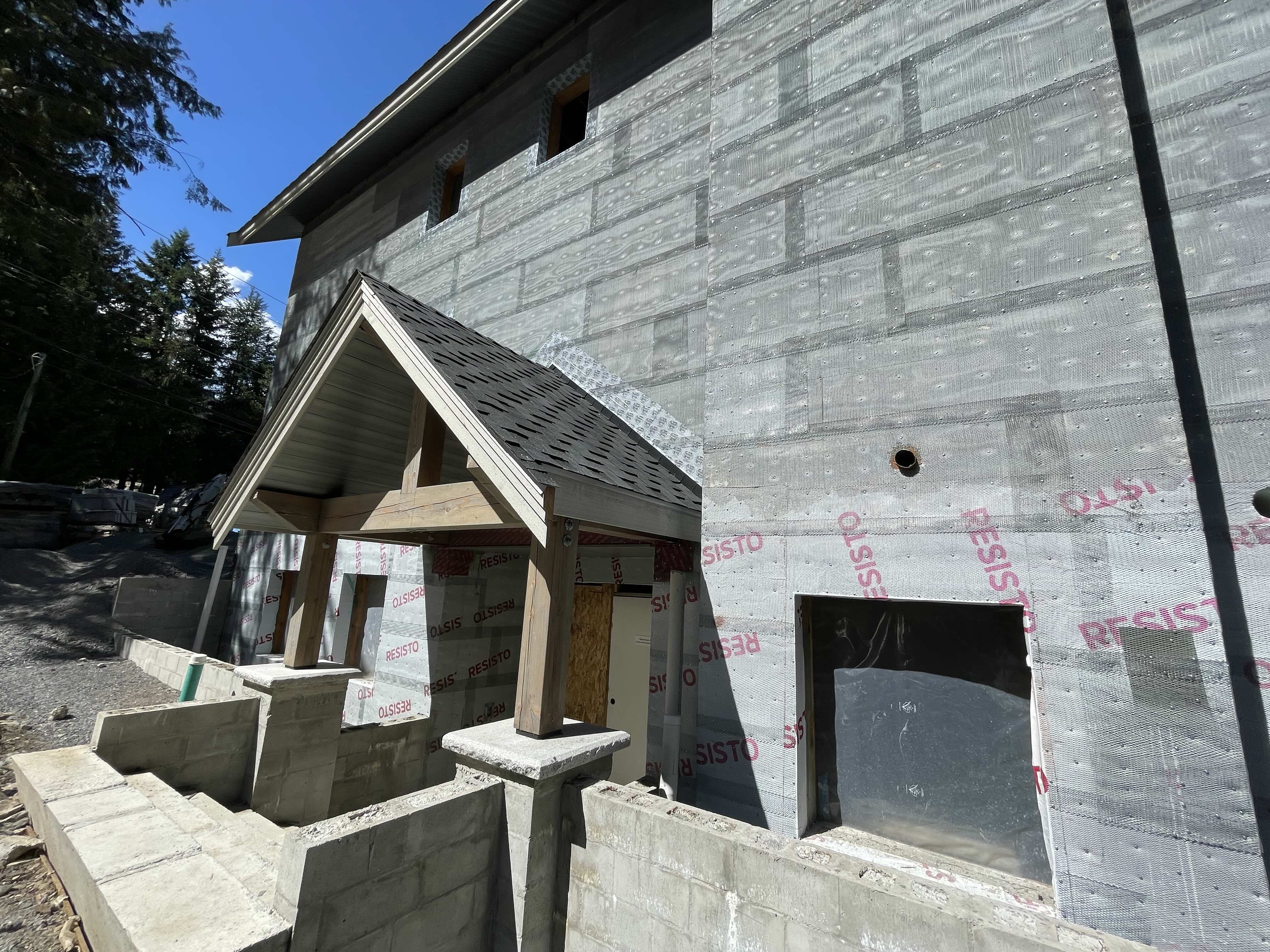 ICF foundation and wall forms during early construction of Rainbow in Whistler luxury home by Eurohouse Construction