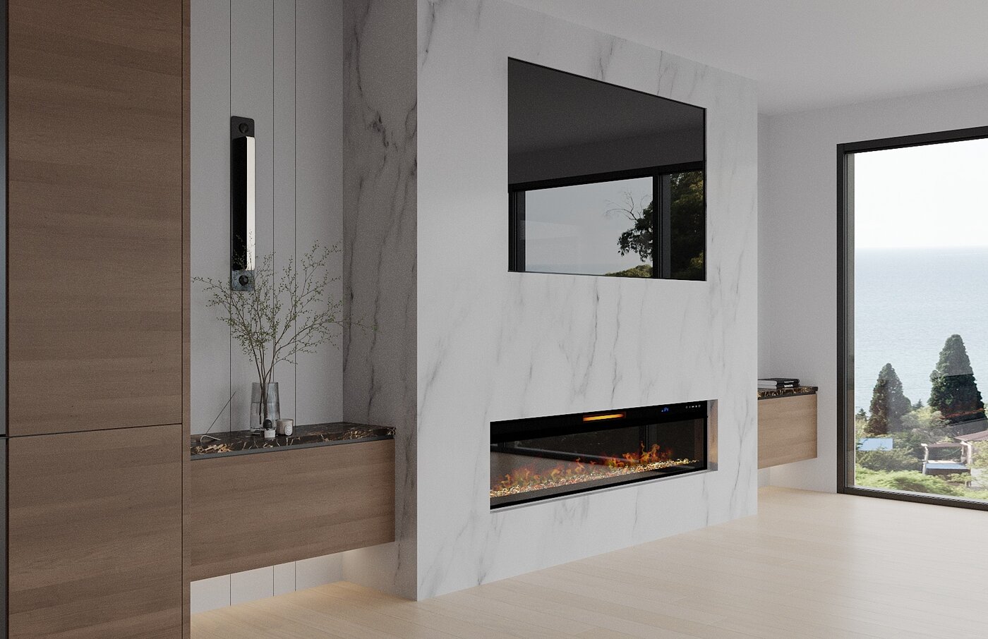 Laundry room with side-by-side units